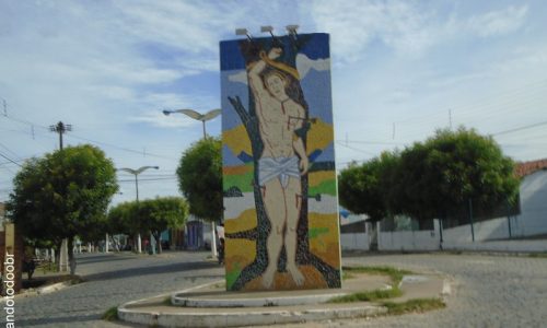 Apuiarés - Mural em homenagem a São Sebastião