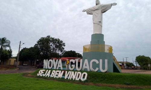 Nova Iguaçu de Goiás - Letreiro na entrada da cidade
