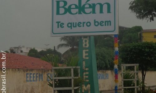 Belém - Letreiro na entrada da cidade